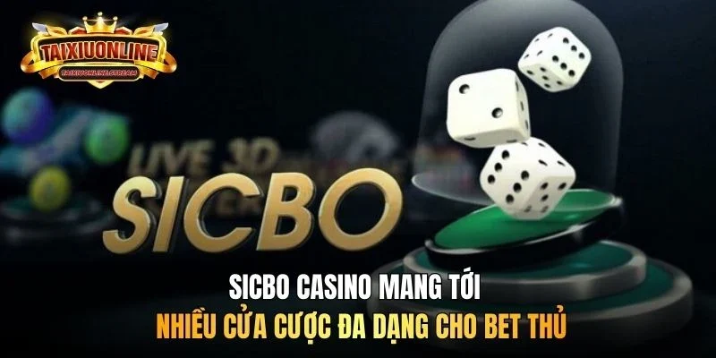 Sicbo Casino mang tới nhiều cửa cược đa dạng cho bet thủ